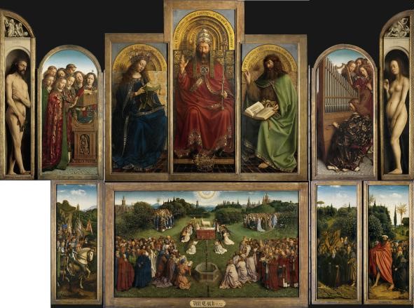 The Ghent Altarpiece open